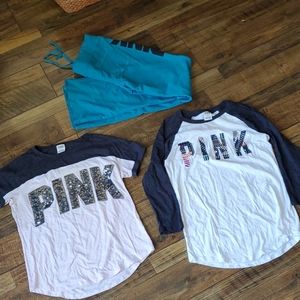 Victoria Secret shirts, lounge pants